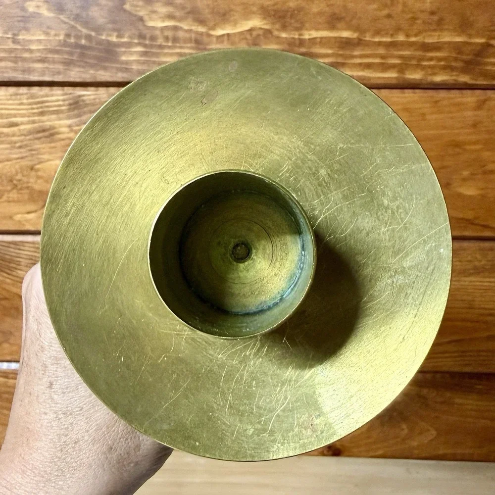 Vintage Brass & Bakelite Alter Candlestick